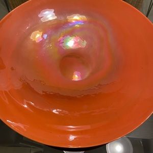Crate & Barrel Marin Orange Low Bowl